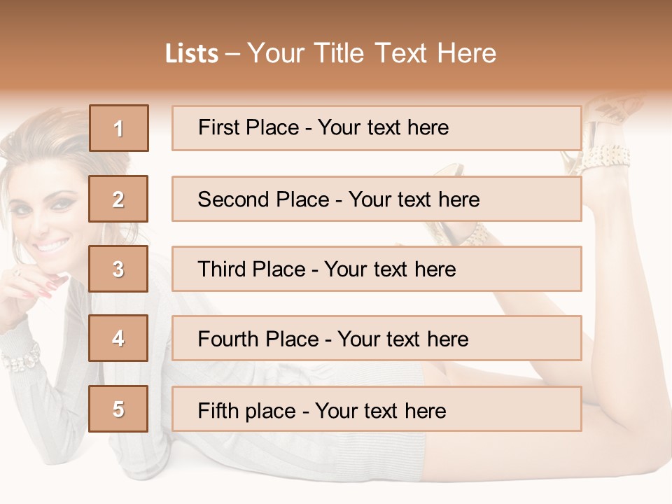 Female Smooth Isolated PowerPoint Template