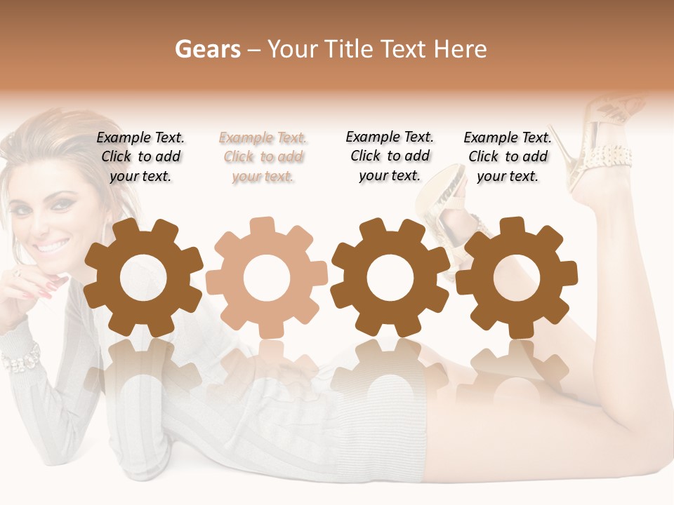 Female Smooth Isolated PowerPoint Template