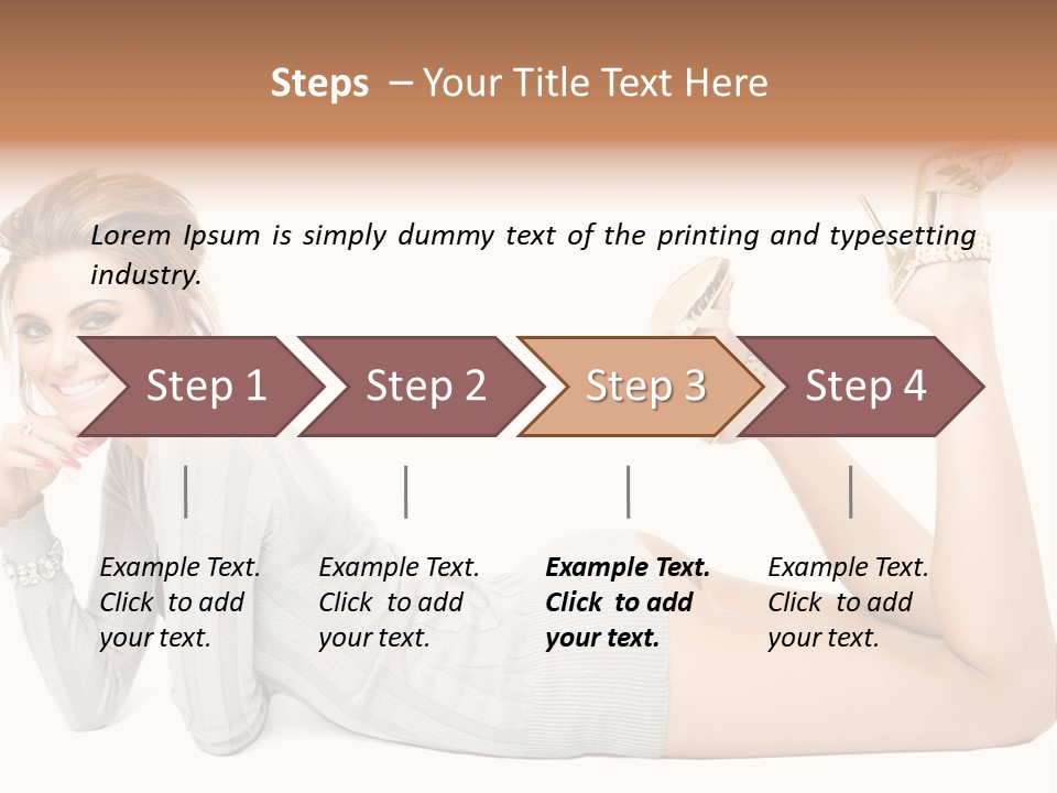 Female Smooth Isolated PowerPoint Template