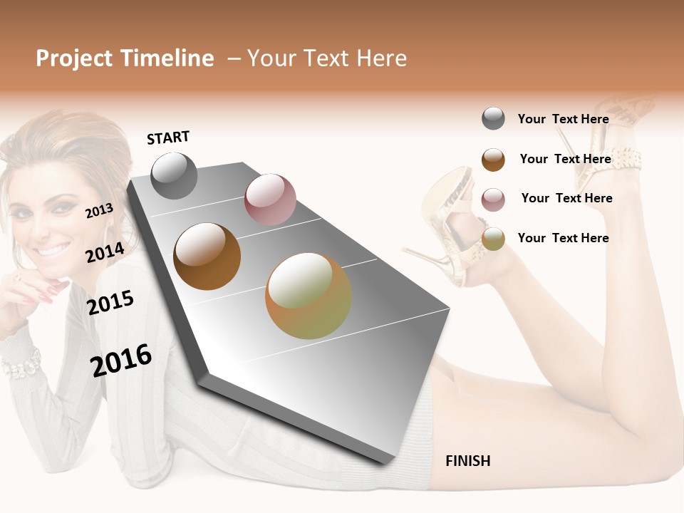 Female Smooth Isolated PowerPoint Template