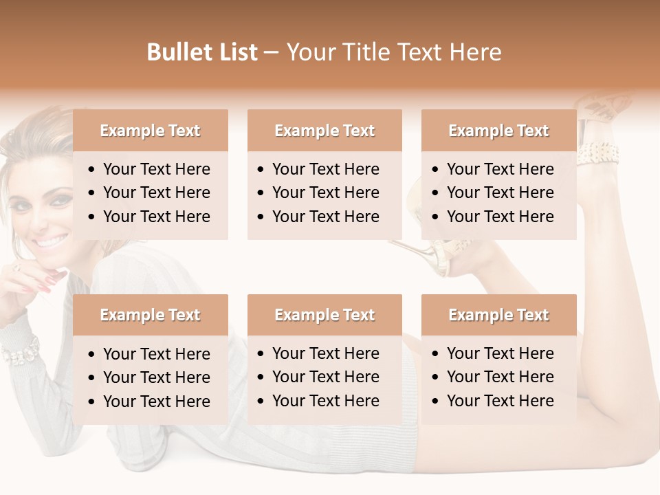 Female Smooth Isolated PowerPoint Template