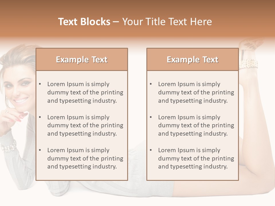 Female Smooth Isolated PowerPoint Template