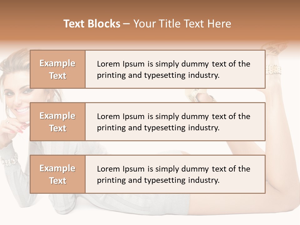 Female Smooth Isolated PowerPoint Template