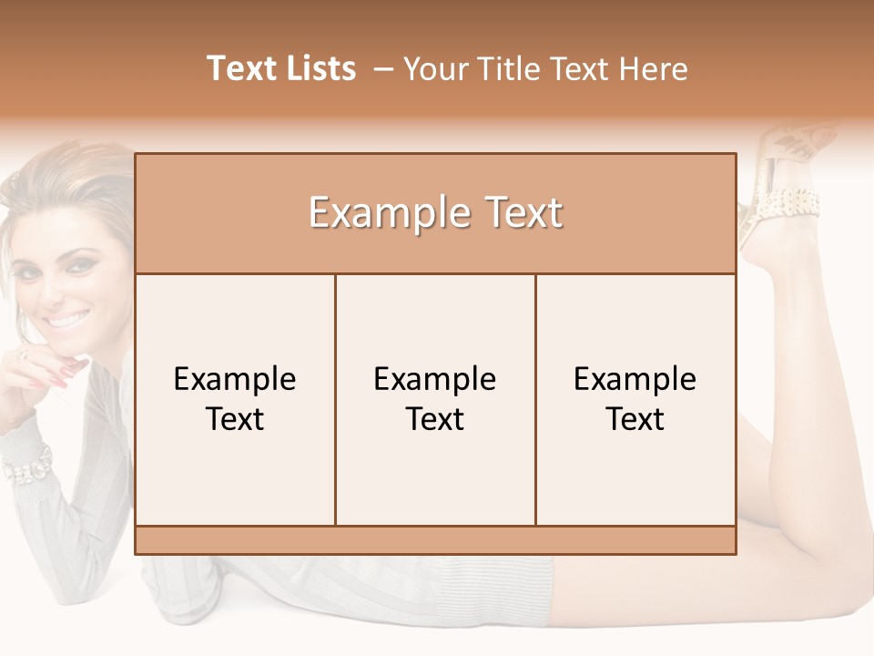Female Smooth Isolated PowerPoint Template