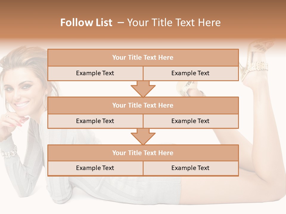 Female Smooth Isolated PowerPoint Template
