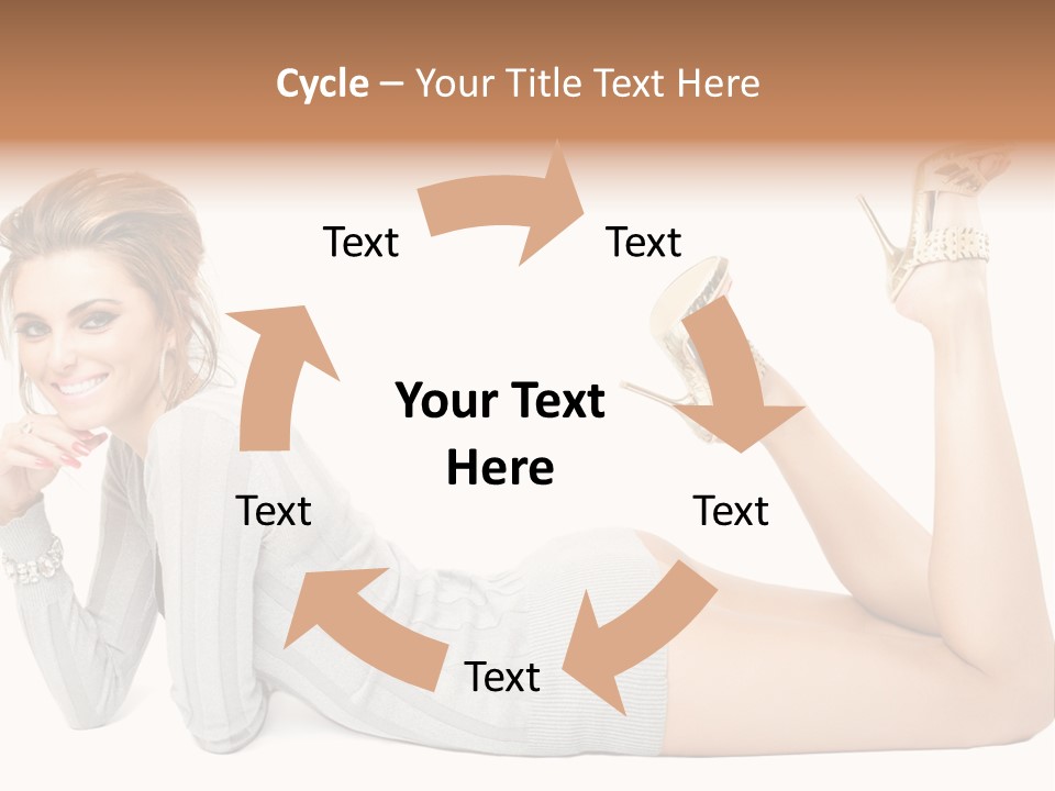 Female Smooth Isolated PowerPoint Template