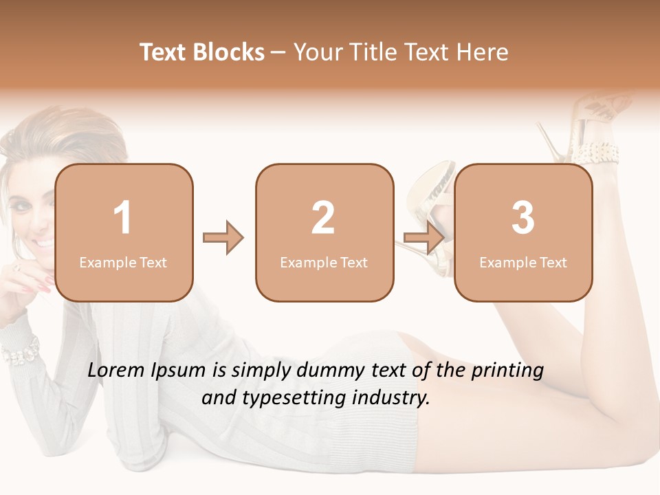 Female Smooth Isolated PowerPoint Template
