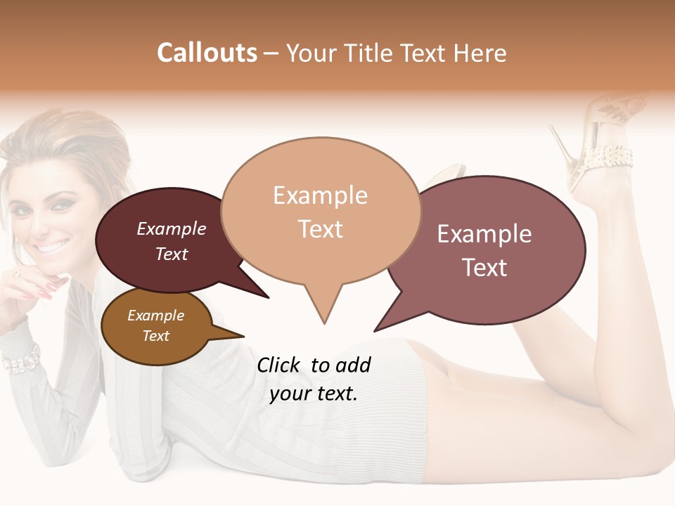 Female Smooth Isolated PowerPoint Template