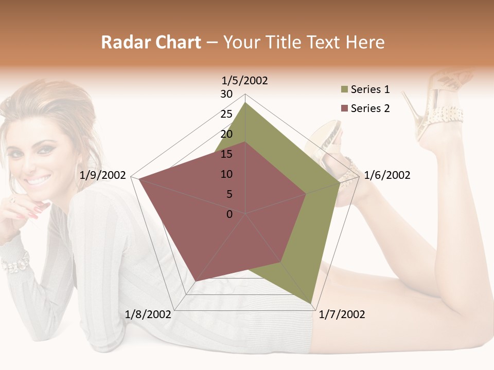 Female Smooth Isolated PowerPoint Template