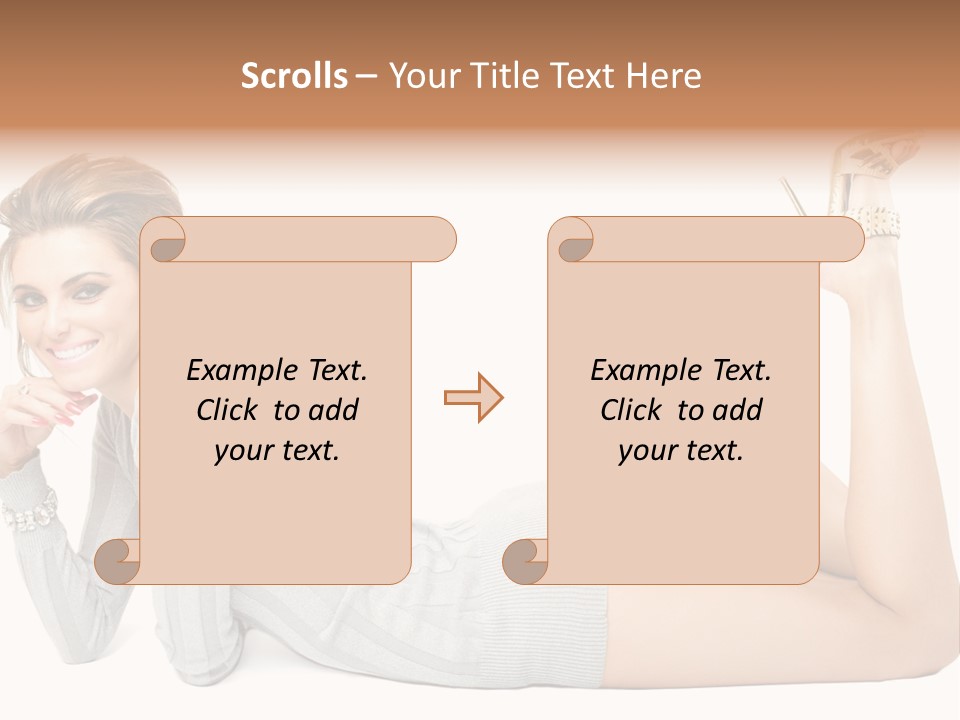 Female Smooth Isolated PowerPoint Template