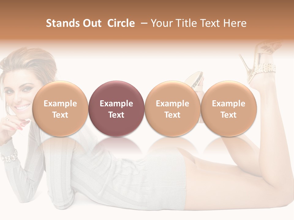 Female Smooth Isolated PowerPoint Template