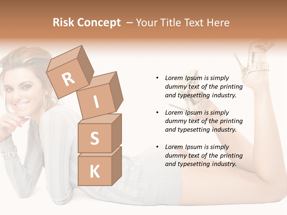 Female Smooth Isolated PowerPoint Template