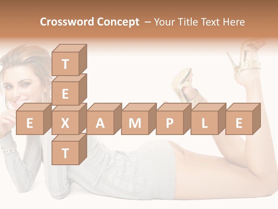 Female Smooth Isolated PowerPoint Template