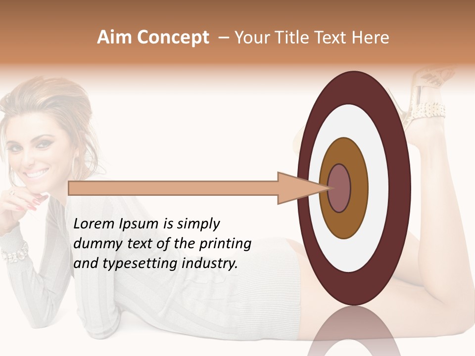 Female Smooth Isolated PowerPoint Template