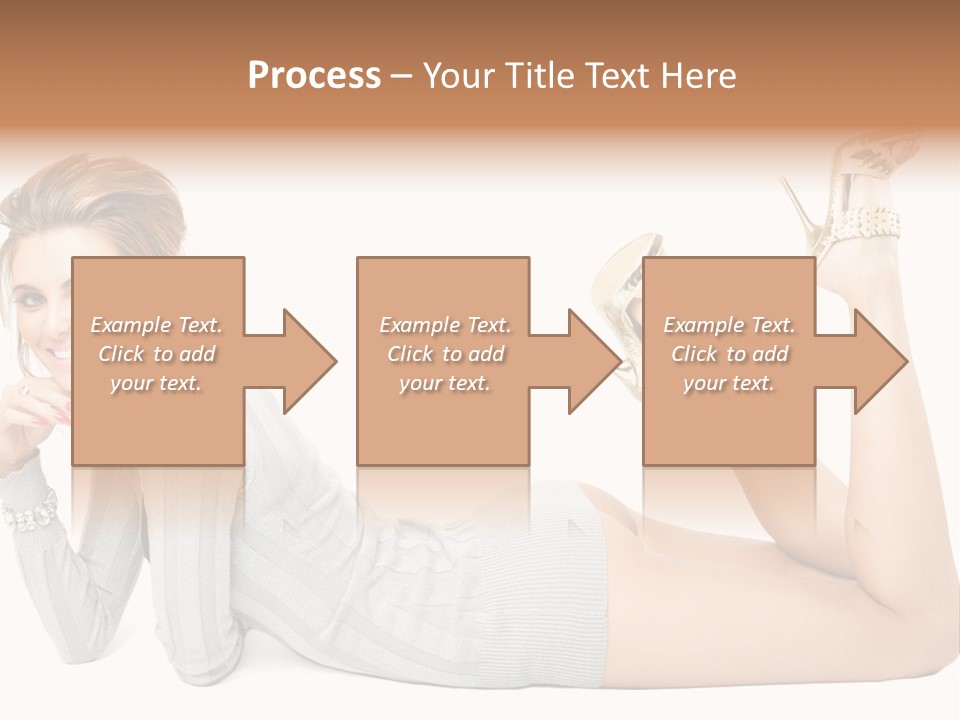 Female Smooth Isolated PowerPoint Template