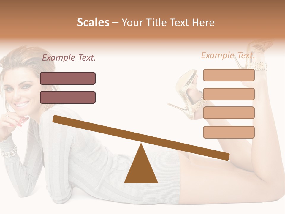 Female Smooth Isolated PowerPoint Template