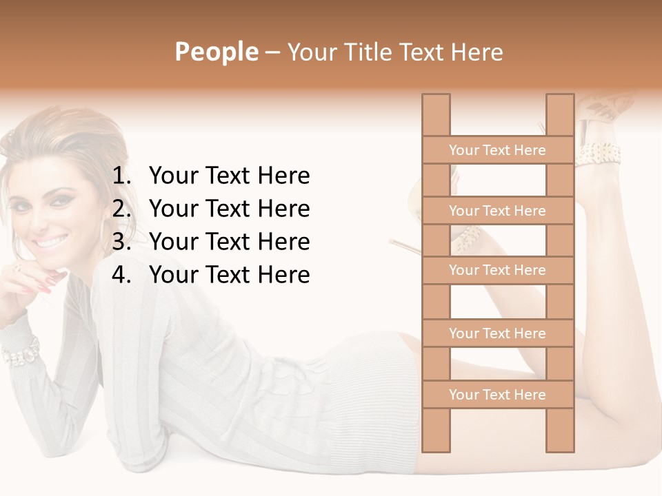 Female Smooth Isolated PowerPoint Template