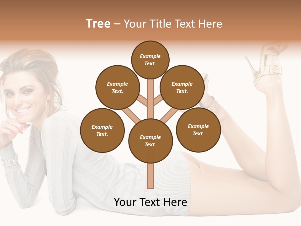 Female Smooth Isolated PowerPoint Template