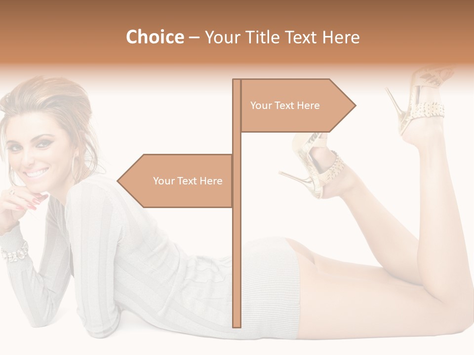Female Smooth Isolated PowerPoint Template