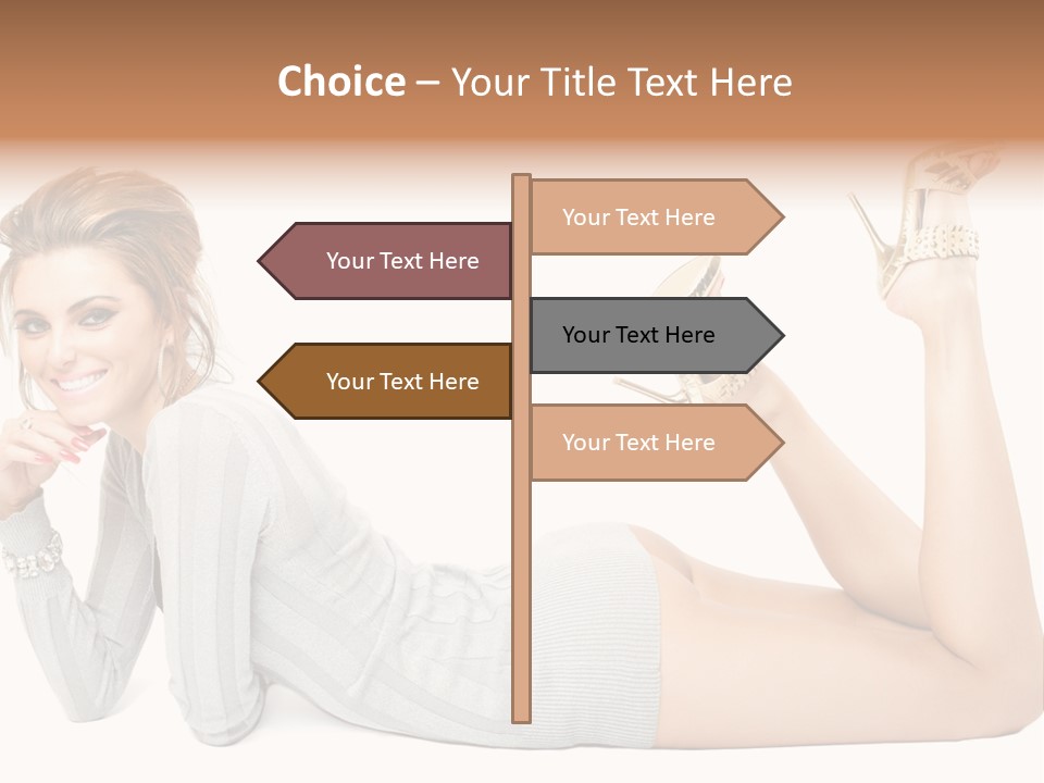 Female Smooth Isolated PowerPoint Template