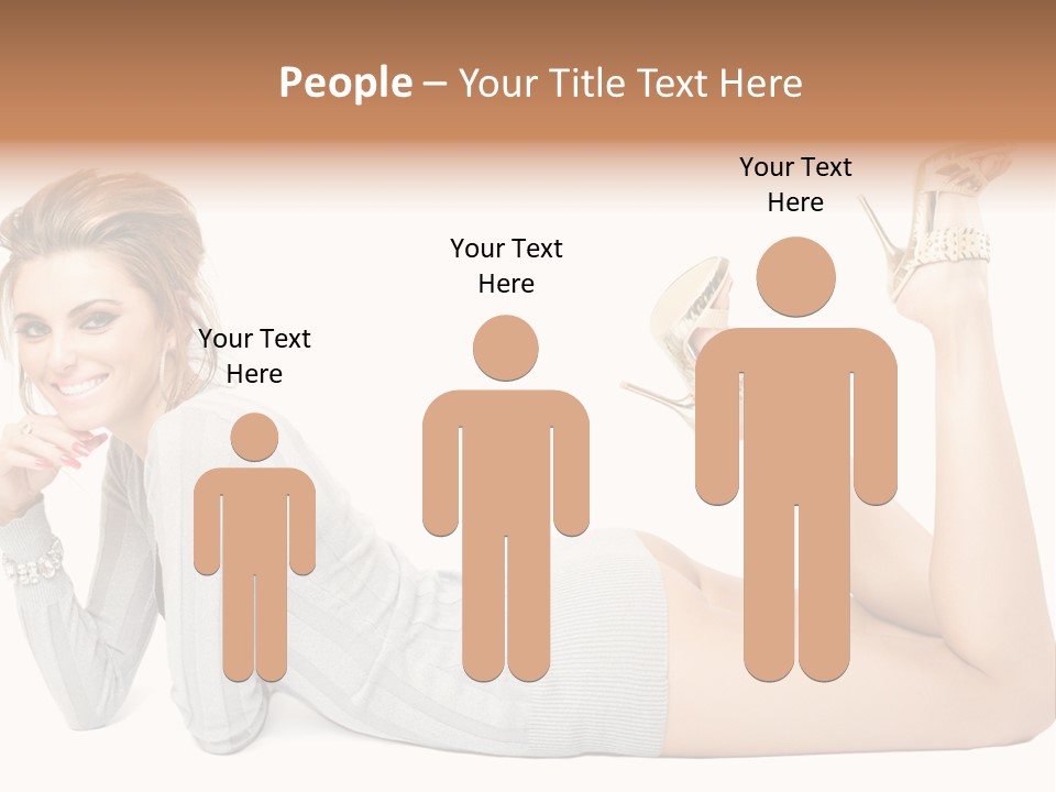 Female Smooth Isolated PowerPoint Template