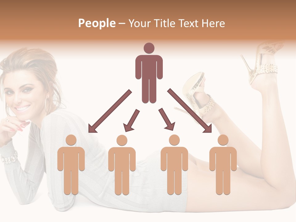 Female Smooth Isolated PowerPoint Template