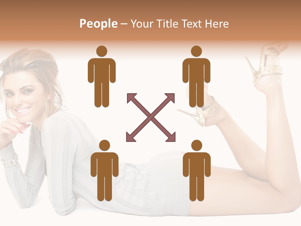 Female Smooth Isolated PowerPoint Template