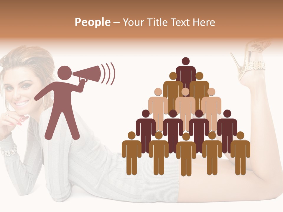 Female Smooth Isolated PowerPoint Template