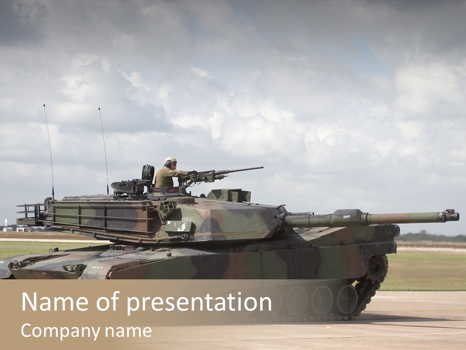 Tank Military War PowerPoint Template