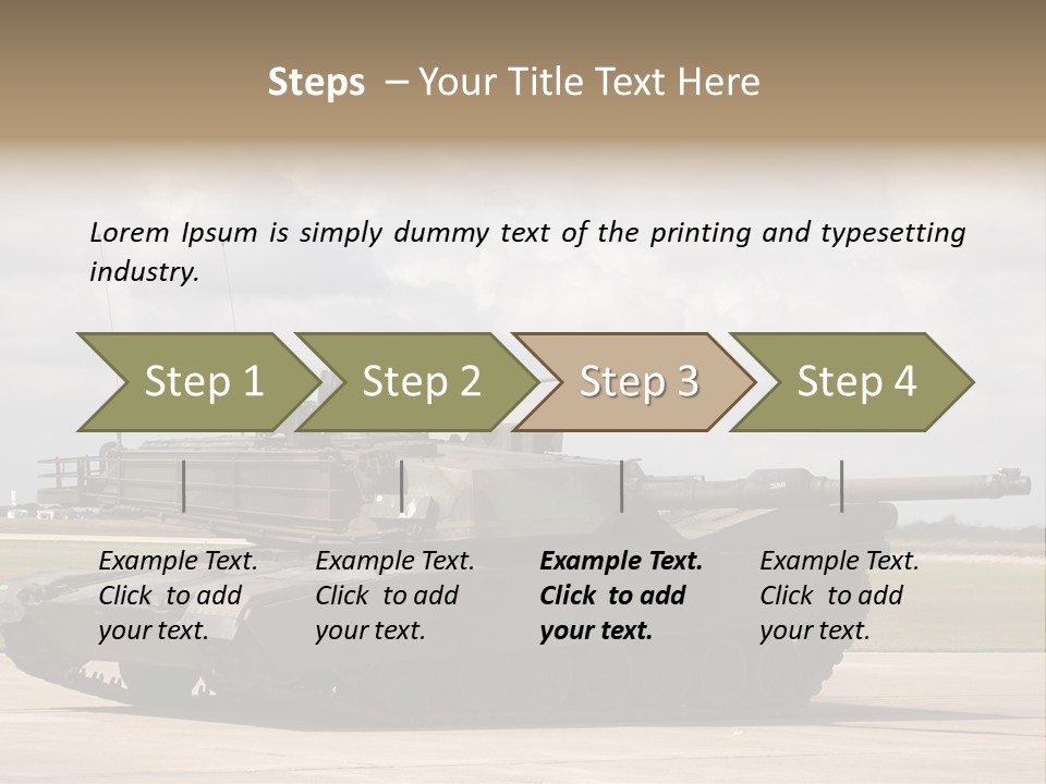 Tank Military War PowerPoint Template