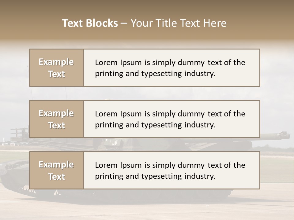 Tank Military War PowerPoint Template