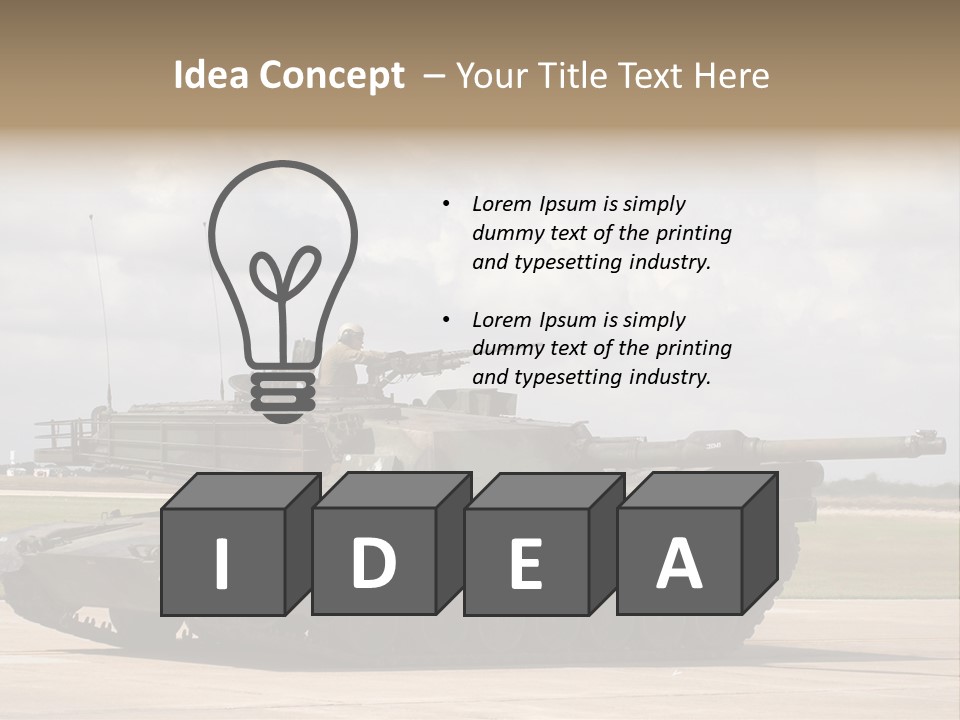 Tank Military War PowerPoint Template