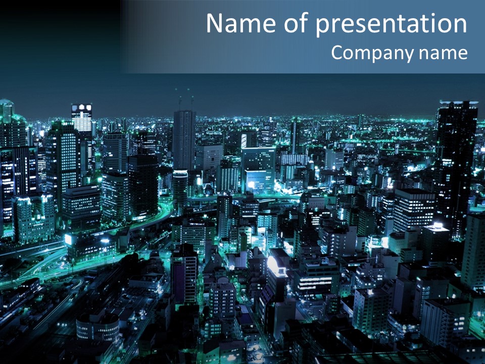 Corporate Building Traffic PowerPoint Template