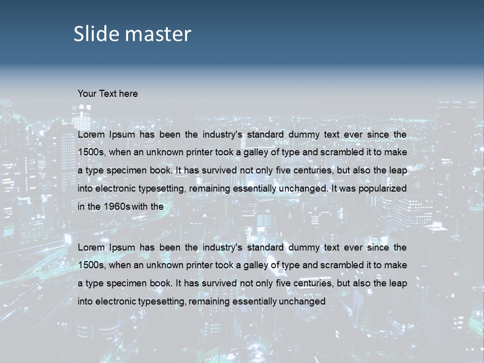 Corporate Building Traffic PowerPoint Template