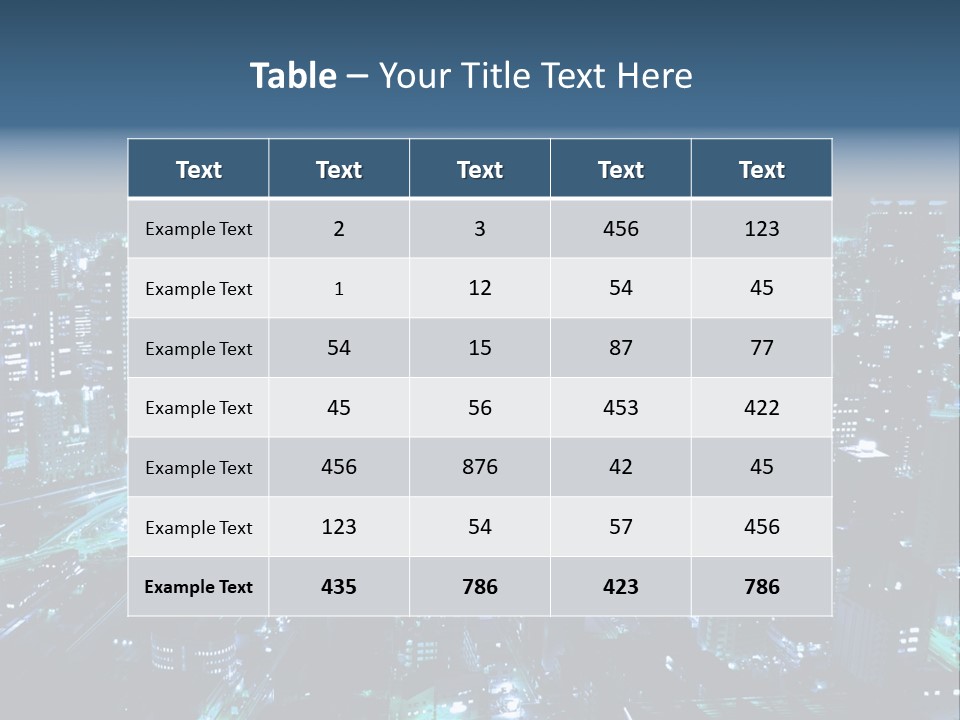 Corporate Building Traffic PowerPoint Template