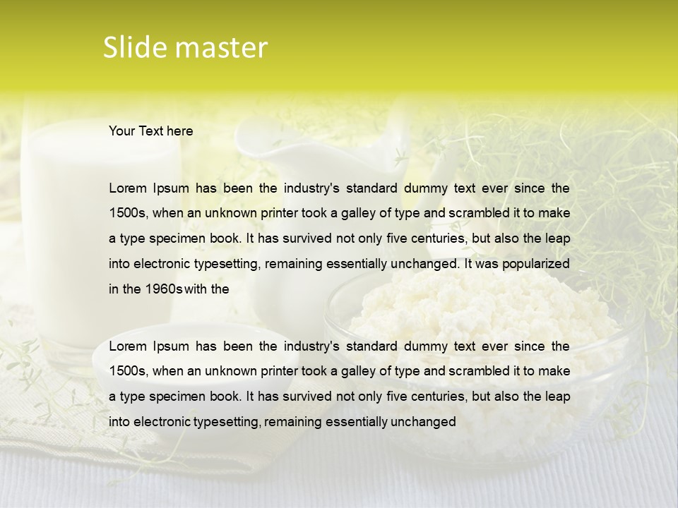 Morning Blue Breakfast PowerPoint Template