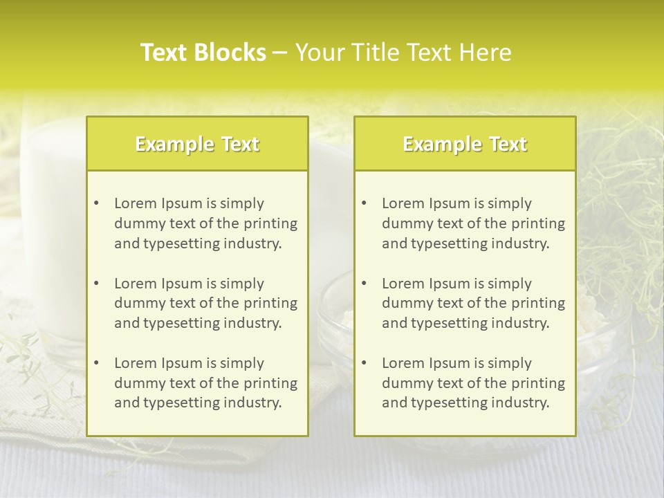 Morning Blue Breakfast PowerPoint Template