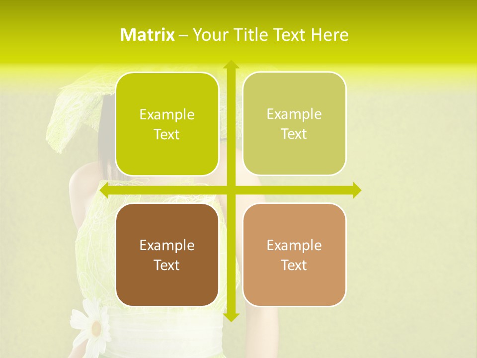 Spring Woman Model PowerPoint Template