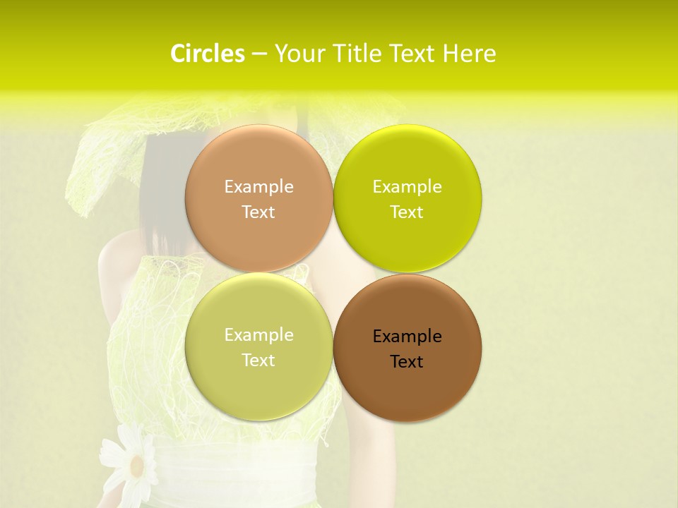 Spring Woman Model PowerPoint Template