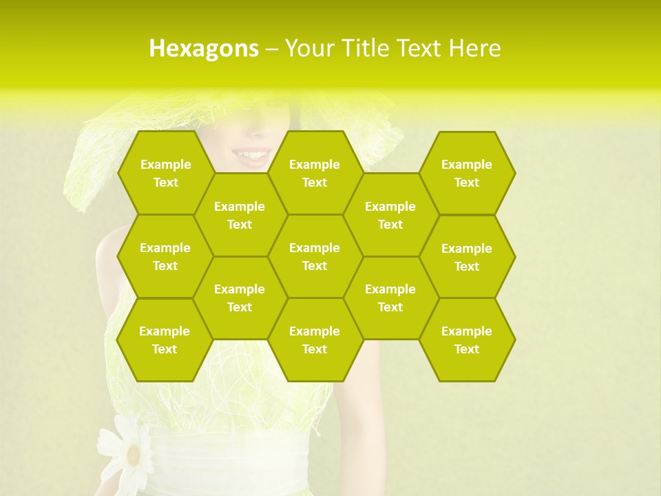 Spring Woman Model PowerPoint Template