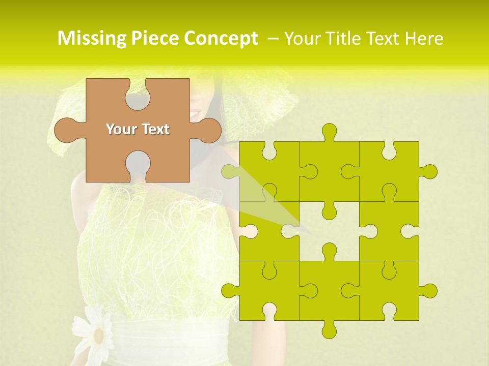 Spring Woman Model PowerPoint Template