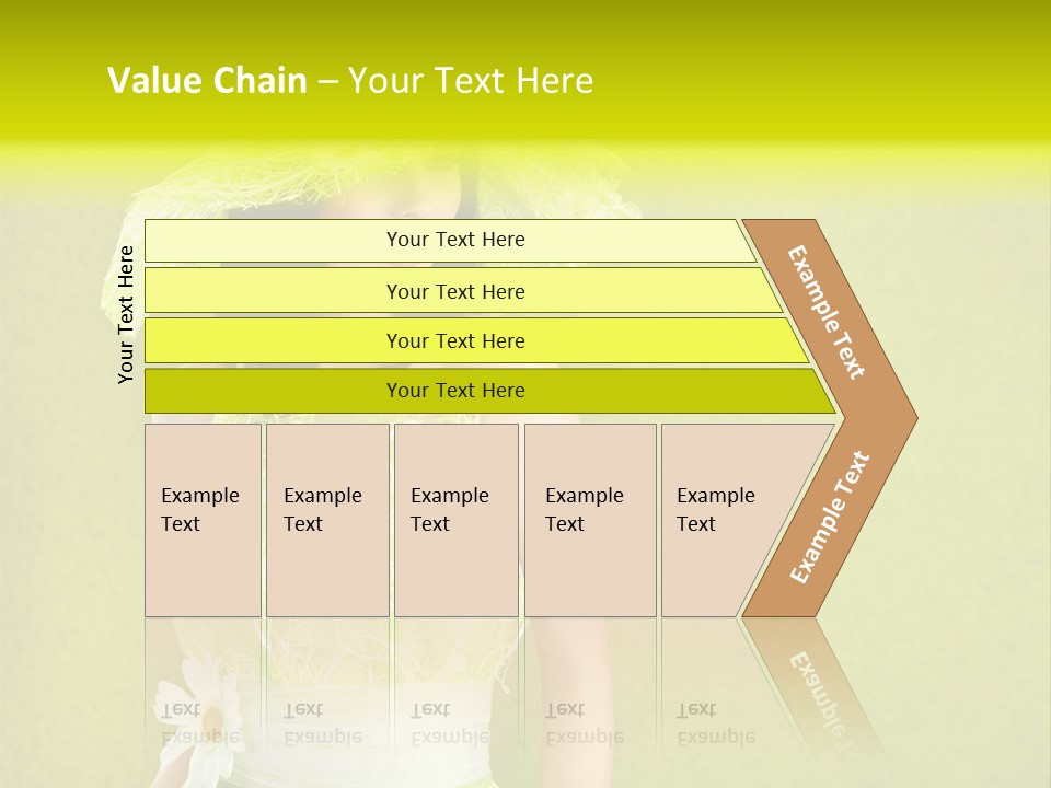 Spring Woman Model PowerPoint Template