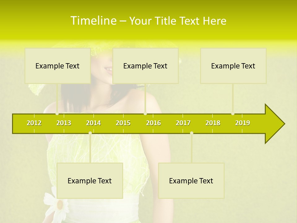 Spring Woman Model PowerPoint Template