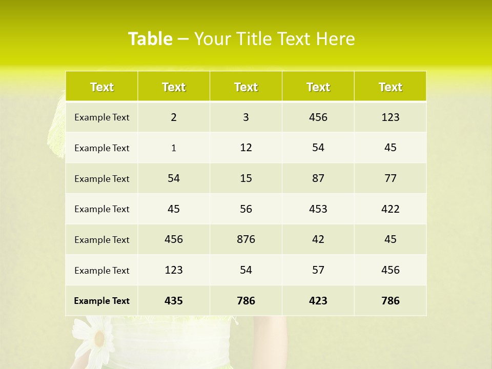 Spring Woman Model PowerPoint Template