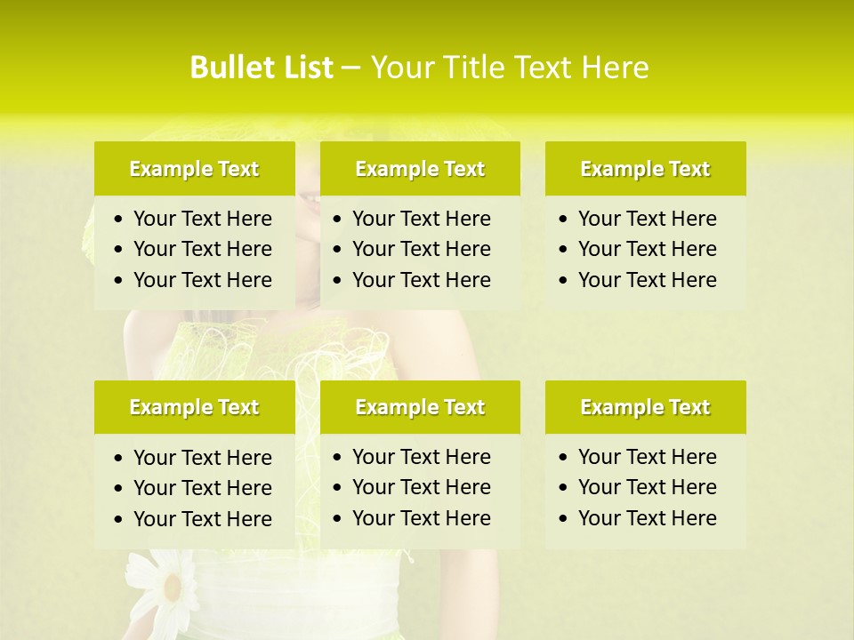 Spring Woman Model PowerPoint Template