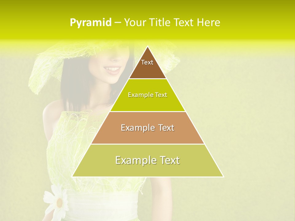 Spring Woman Model PowerPoint Template