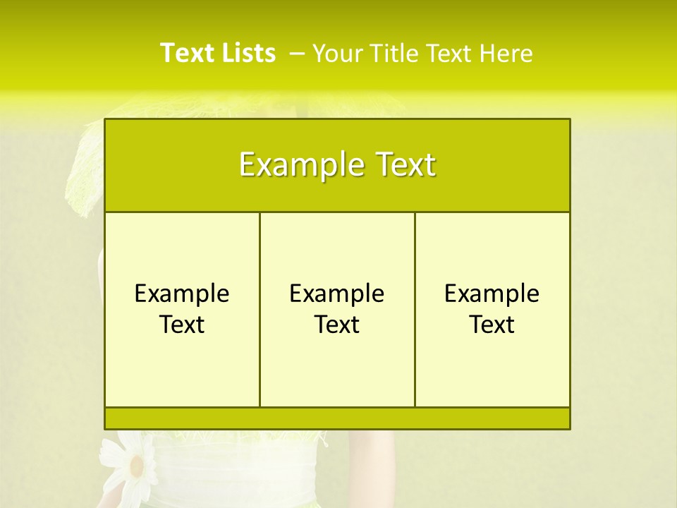 Spring Woman Model PowerPoint Template