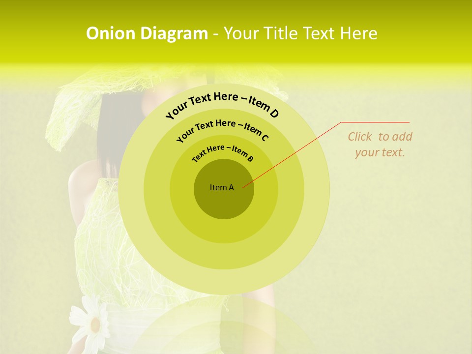 Spring Woman Model PowerPoint Template