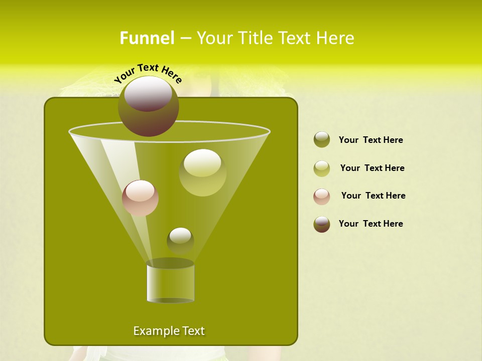 Spring Woman Model PowerPoint Template