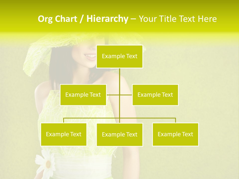 Spring Woman Model PowerPoint Template